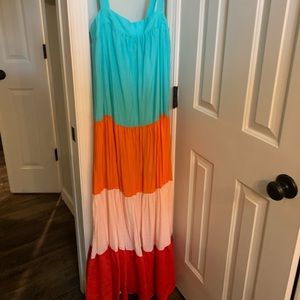 Multi color maxi dress